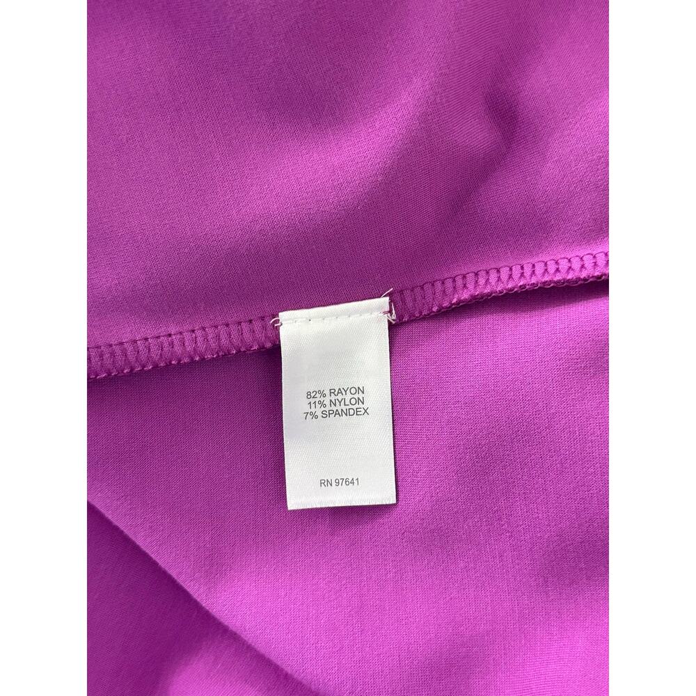 J Jill Wearever Maxi Dress XL Purple Double Face Jersey Sleeveless Stretch Knit - Picture 8 of 10